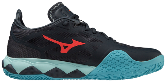 Mizuno Wave Enforce Tour CC Padel Schoenen (Collegiate Blue/Soleil/Tanager Turquoise)