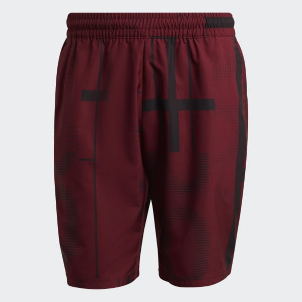 Adidas Club 3-Stripe Shorts (Donkerrood)