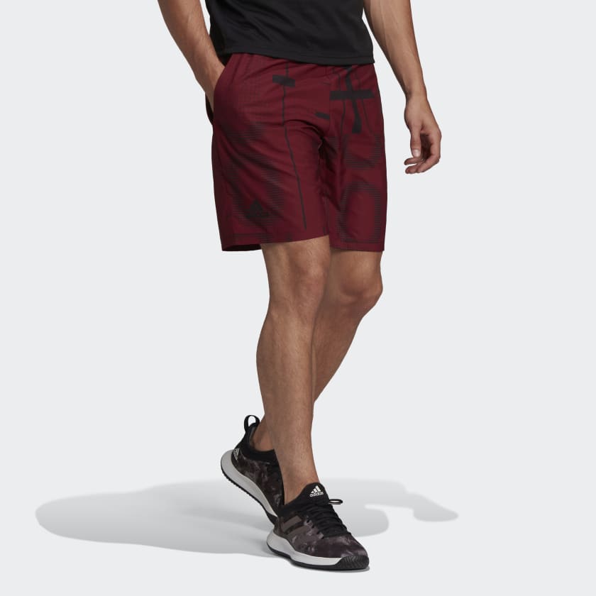 Adidas Club 3-Stripe Shorts (Donkerrood)