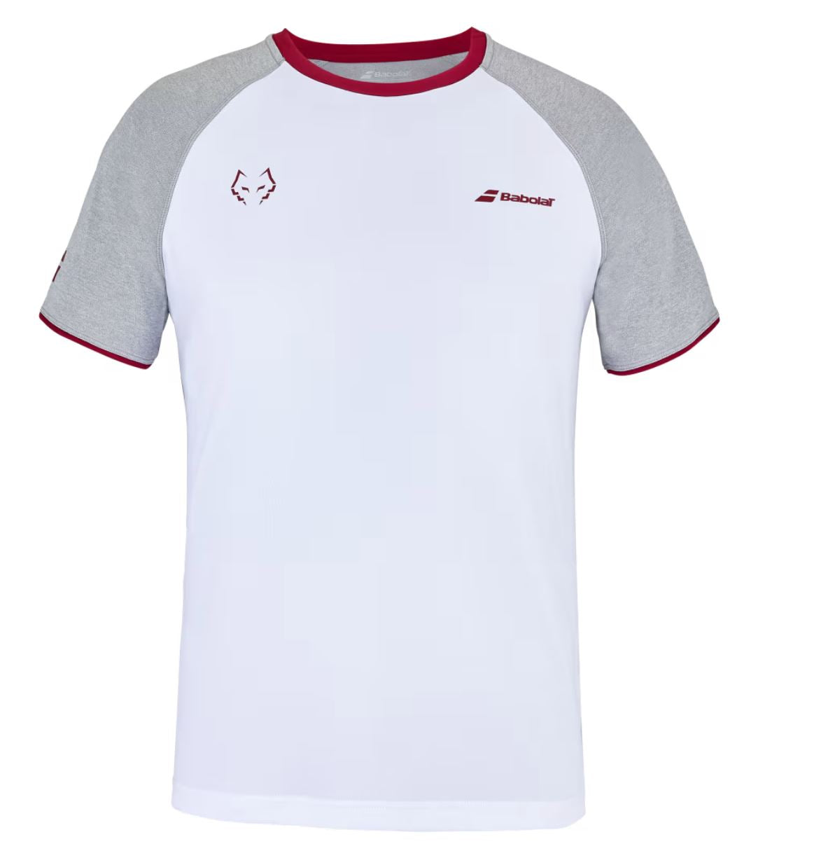 Babolat Crew Neck T-shirt Juan Lebron (White/White)