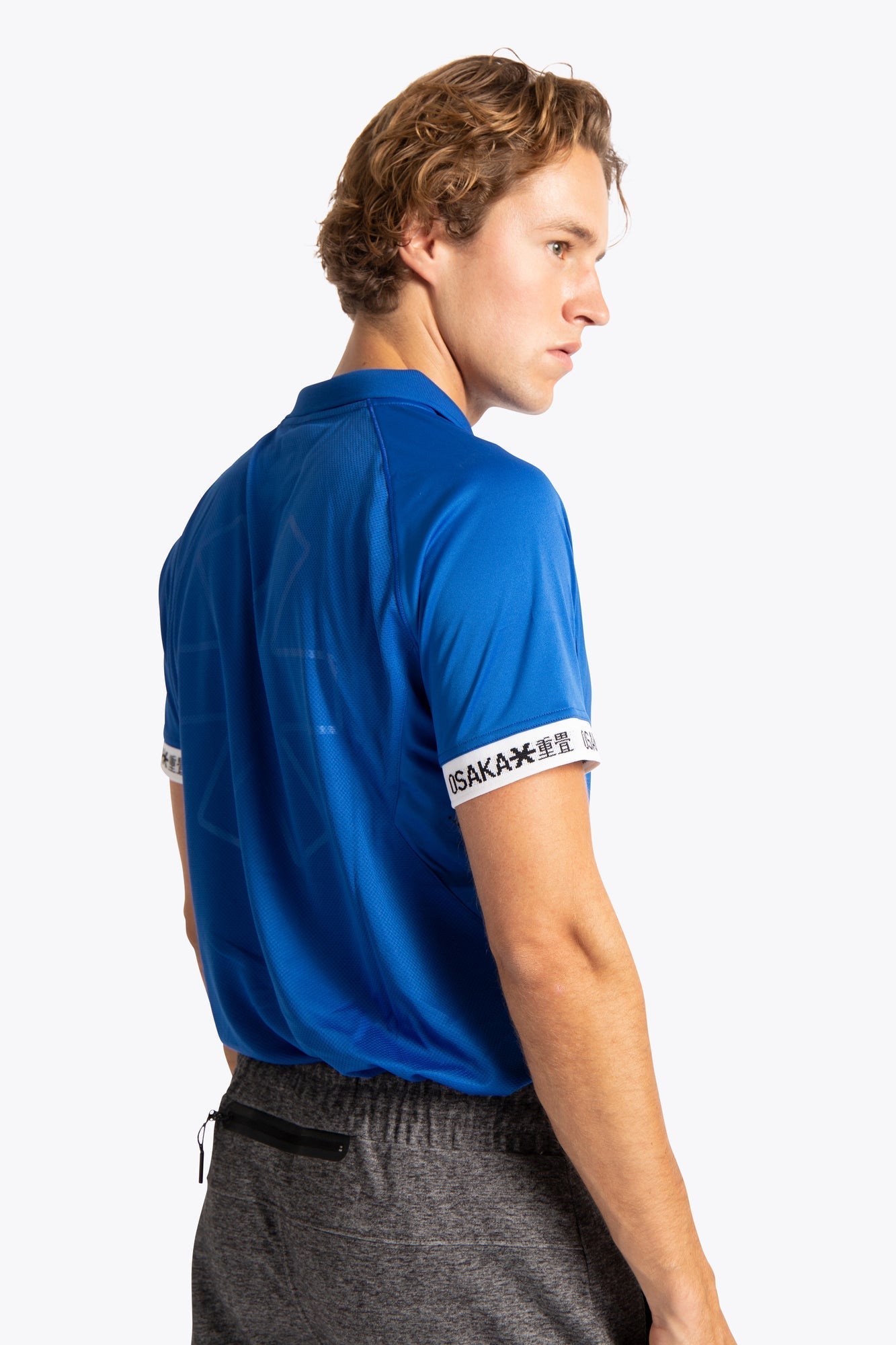 Osaka Mannen Polo Shirt (Royal Blauw)