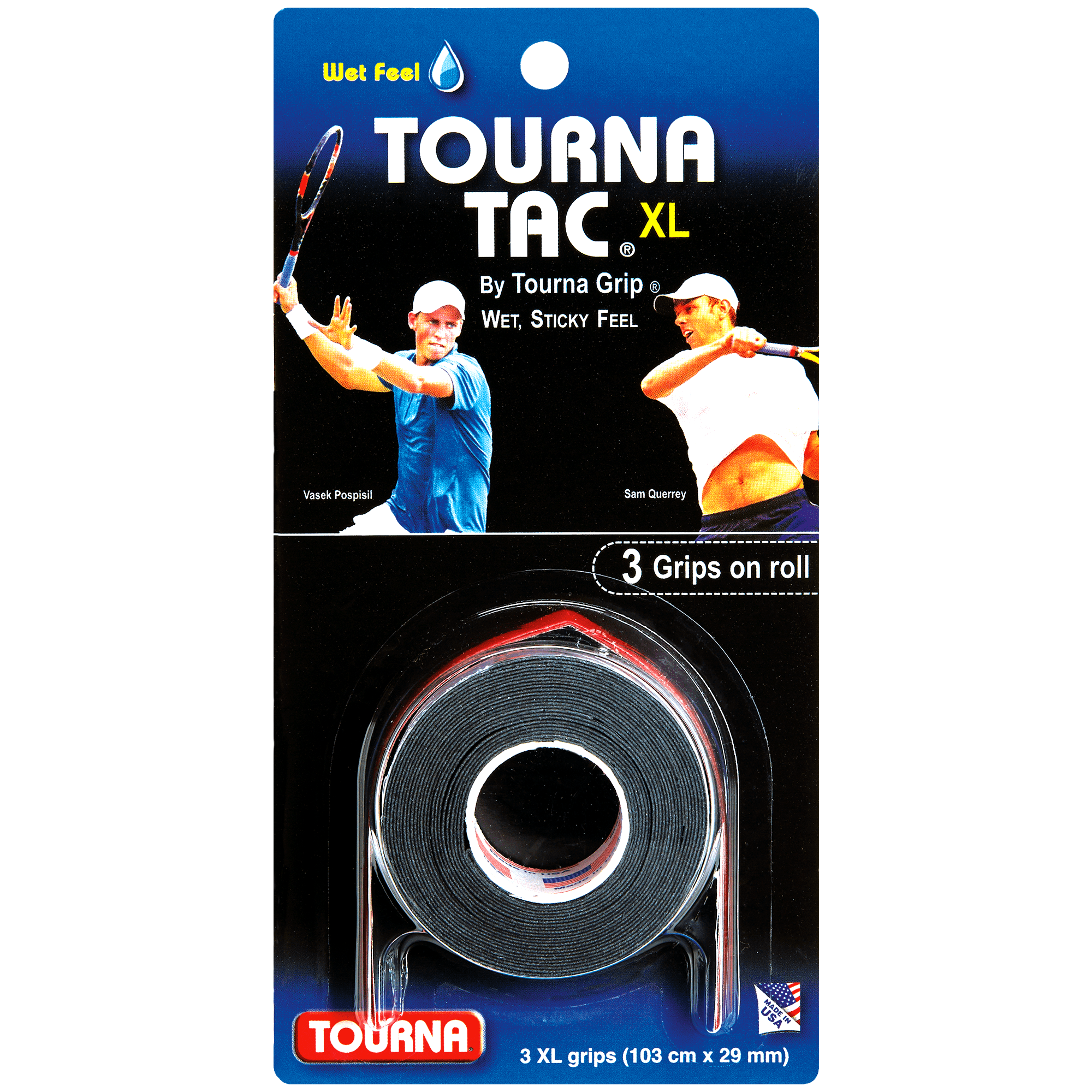 Tourna Tac XL Zwart 3-pak Overgrip