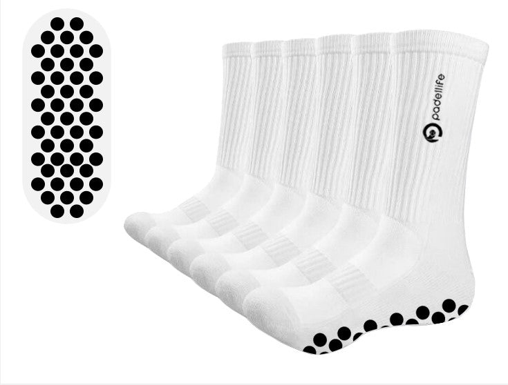 Padellife Grip Sokken (1 paar, wit)