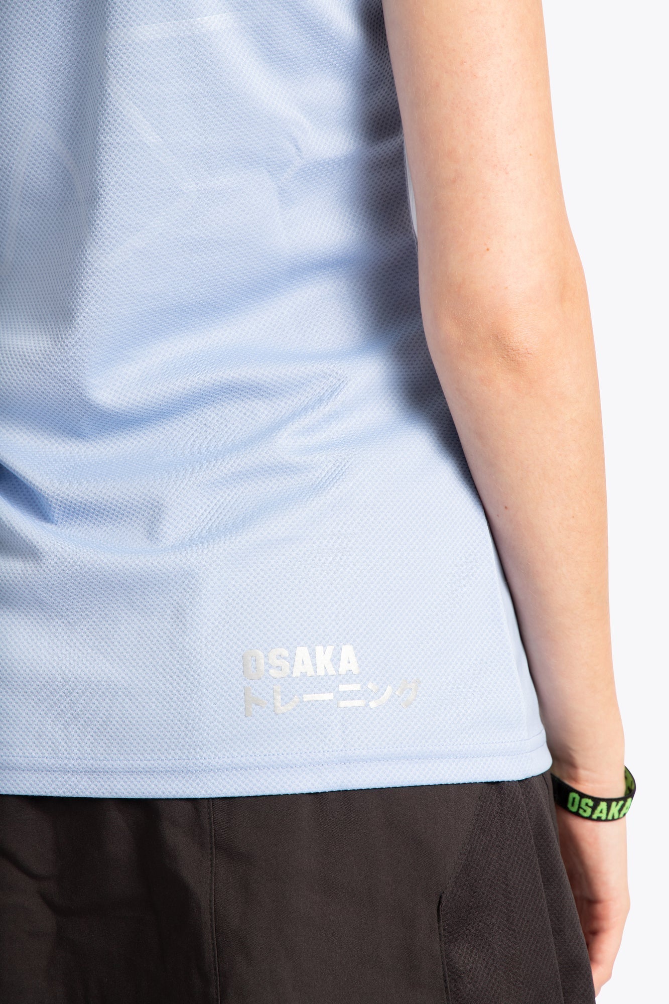 Osaka Vrouwen Training T-shirt Lange mouwen (Hemels Blauw)