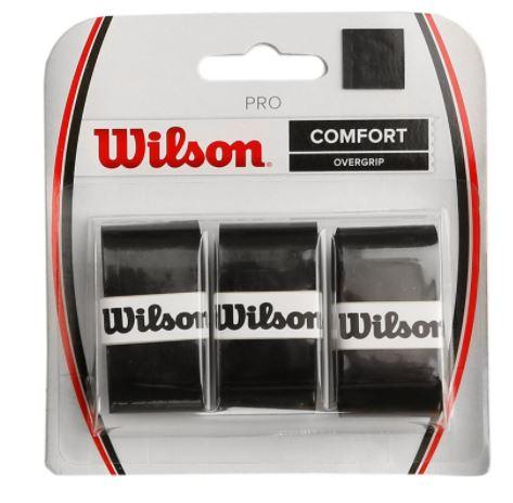 Wilson Pro Overgrip (3-pak, Zwart)