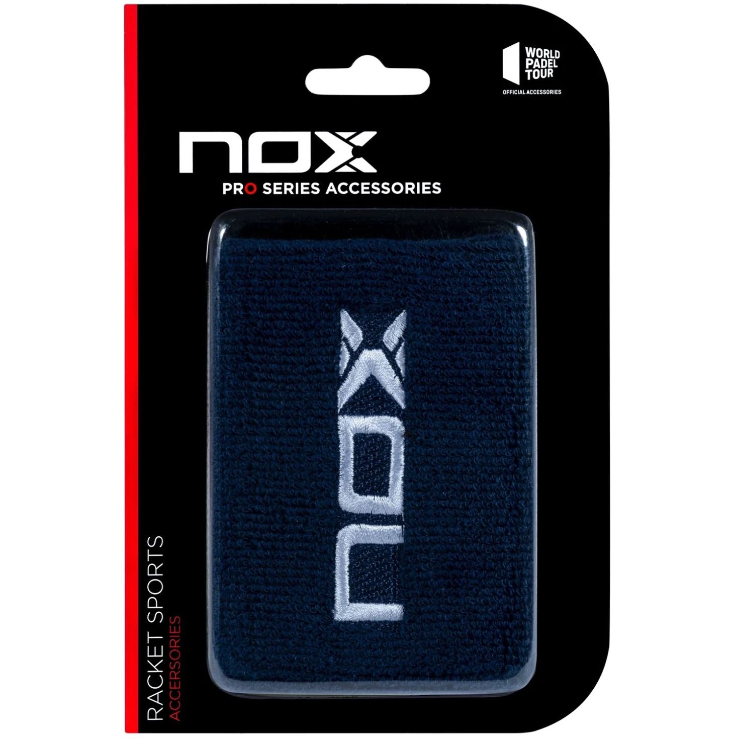 Nox Polsbandjes (2 stuks, Marineblauw met wit logo)