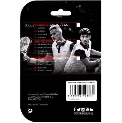 Nox Polsbandjes (2 stuks, Zwart met wit logo)