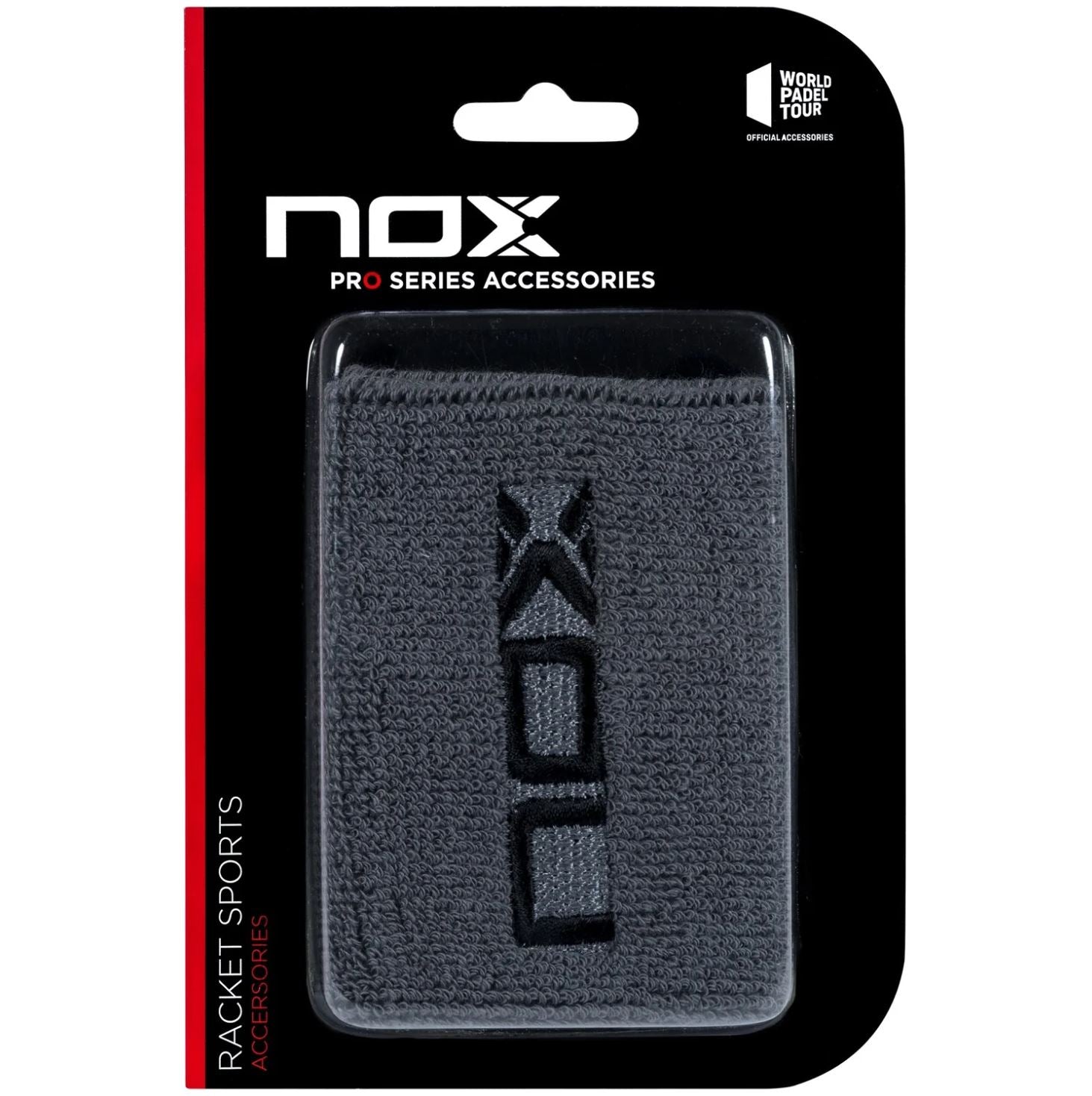 Nox Polsbandjes (2 stuks, Grijs met zwart logo)